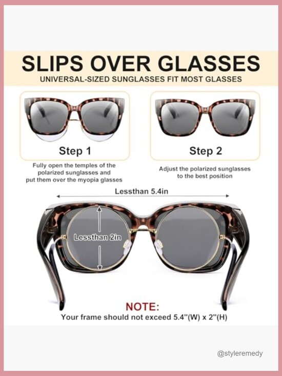 Polarized Fit Over Glasses Sunglasses, Lightweight OTG, UV400 Protection main image 6